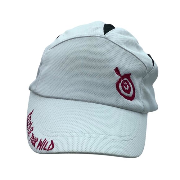 Release Your Wild Marathon Performance Cap Adjustable White Burgundy OS - Picture 1 of 6